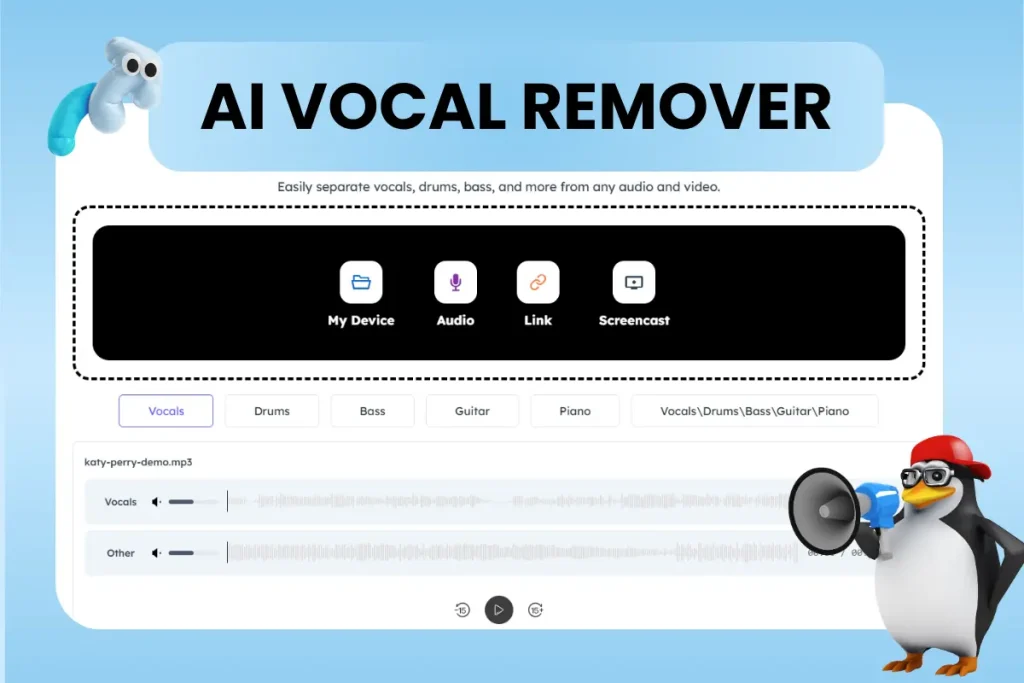 AudioCleaner AI Vocal Remover: Create Your Own Instrumentals