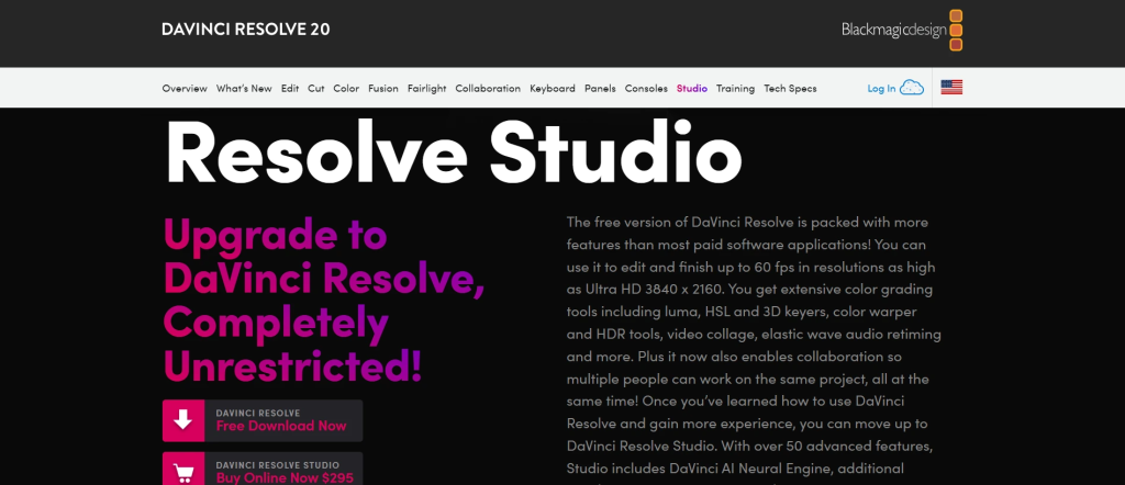 DaVinci Resolve Studio