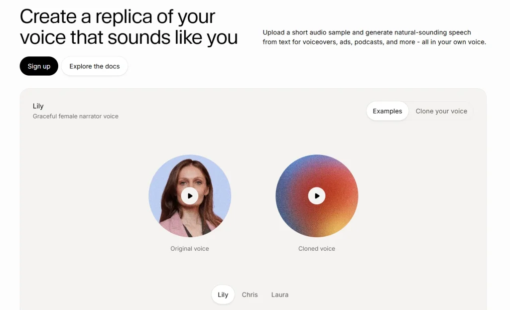 Weights GG alternative: ElevenLabs