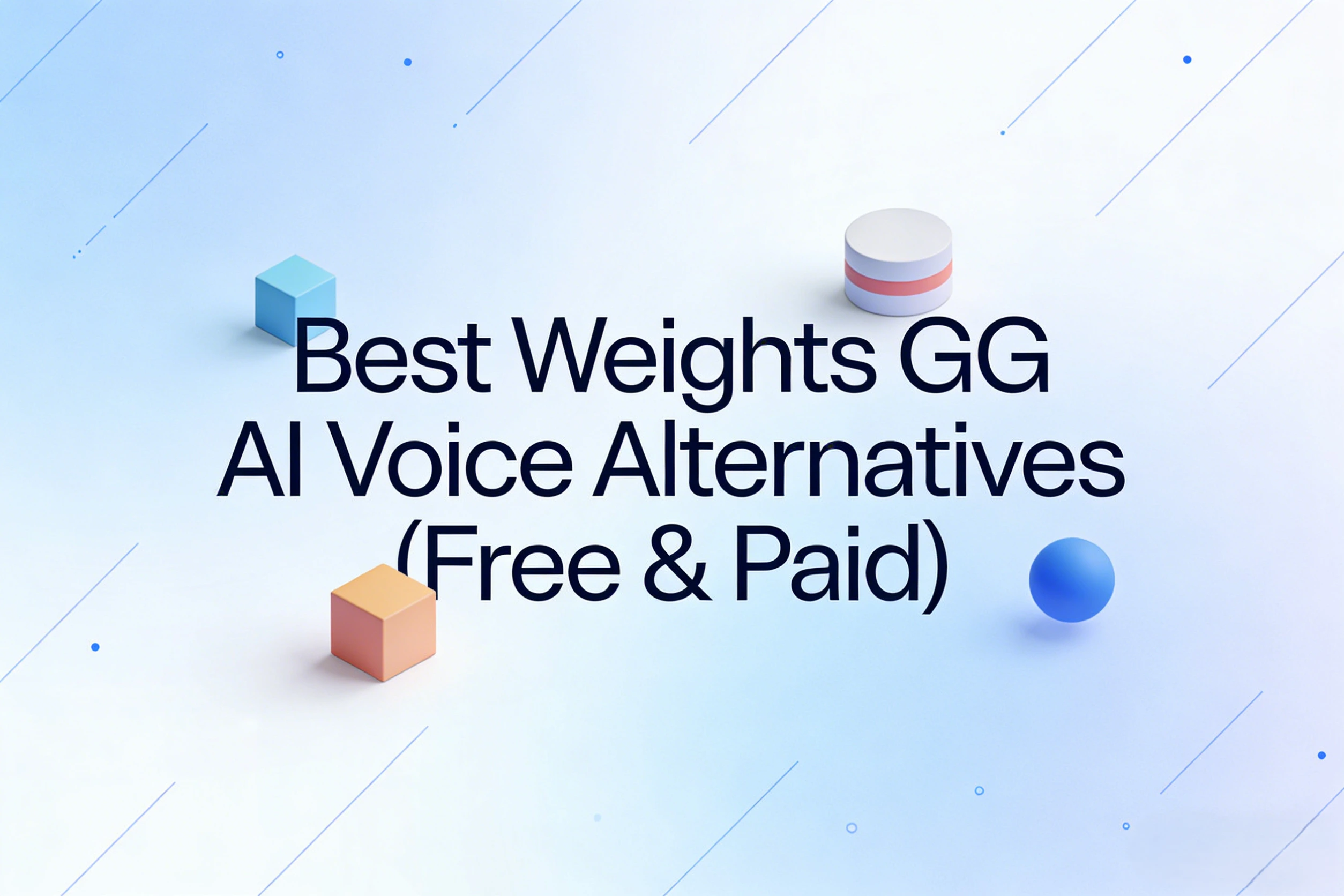 Best Weights GG AI Voice Alternatives (Free & Paid)