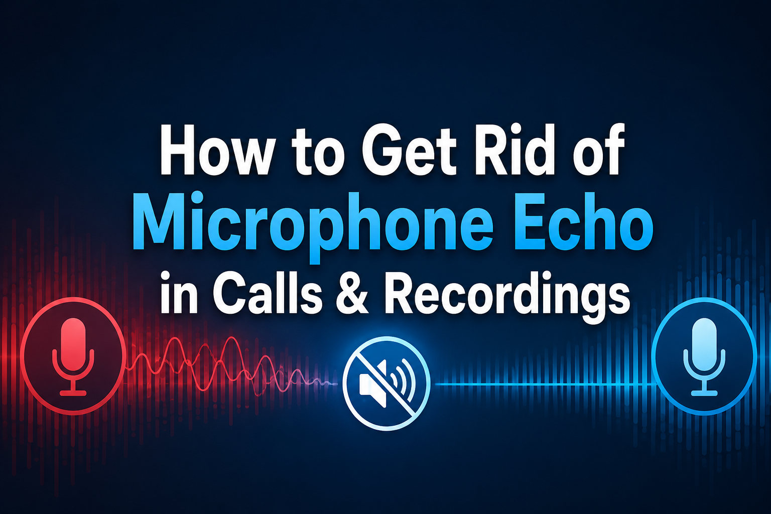 How to Get Rid of Microphone Echo in Calls & Recordings with AudioCleaner AI
