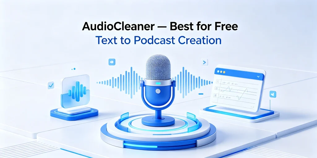 AudioCleaner — Best for Free Text to Podcast Creation