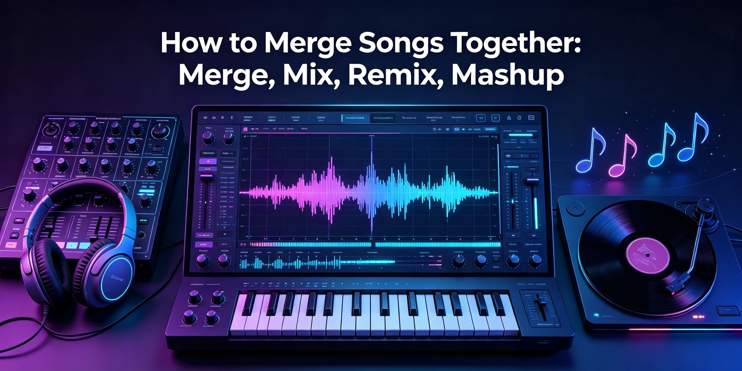 How to Merge Songs Together: Merge, Mix, Remix, Mashup